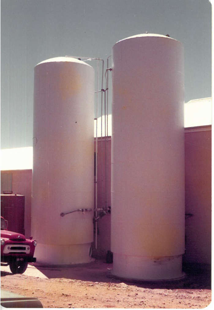 Teralba Pressure Tanks manufactured in the late 1970's