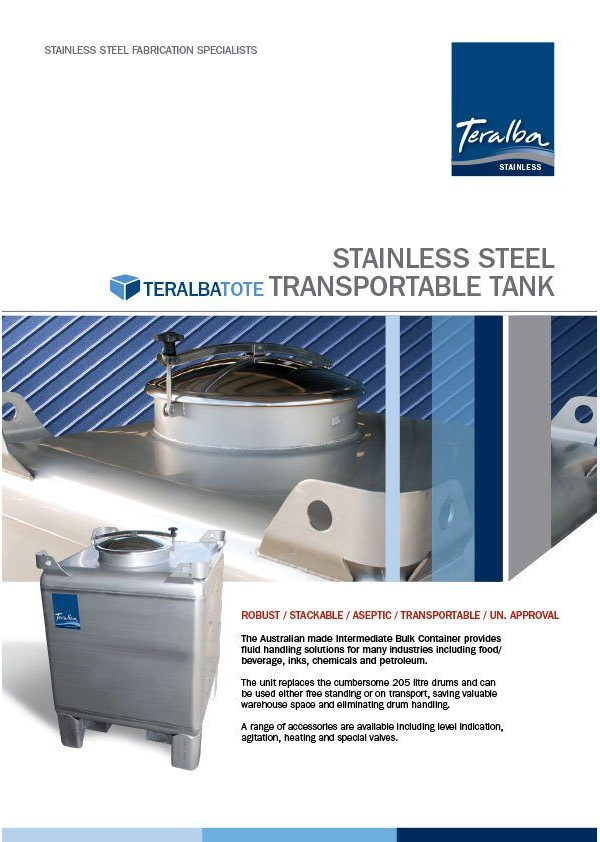 TeralbaTote Transportable Tank Flyer